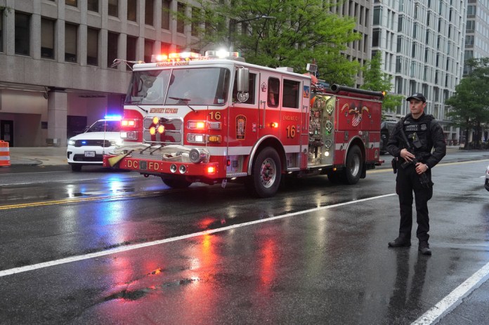 DC firefighter seriously injured after being struck by ladder truck