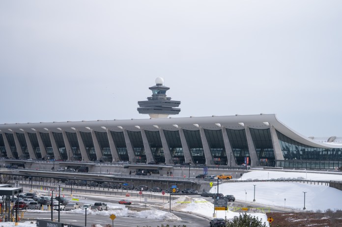 FILE - Dulles International Airport is seen on Friday, Feb. 6, 2026, in Dulles, Va. (AP Photo/Allison Robbert,File)