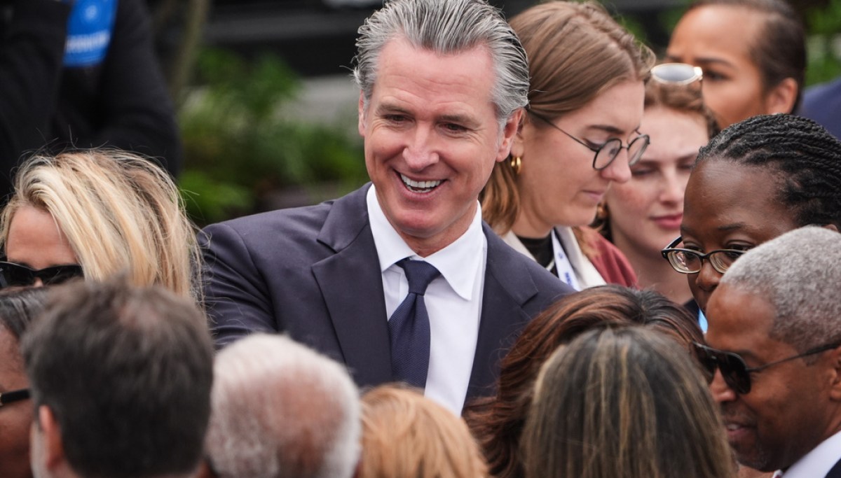 Newsom kicks off swing-state road trip as polls show support dipping