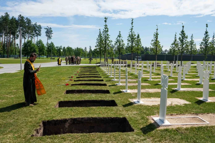 Ukraine cemetery