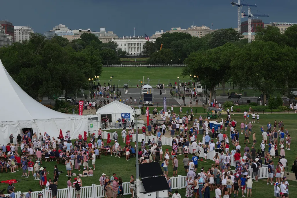 Freedom 250 attendees told to evacuate after severe thunderstorm warning