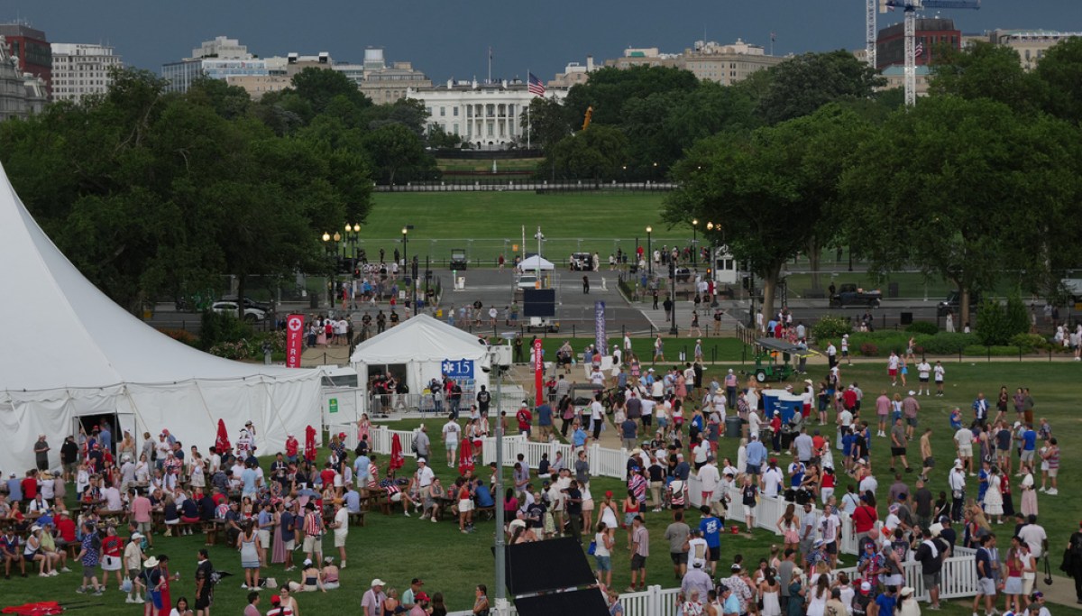 Freedom 250 attendees told to evacuate after severe thunderstorm warning