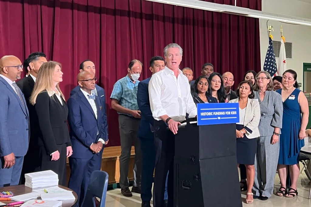 Newsom defends backing socialist candidates, calling party divides ‘healthy’