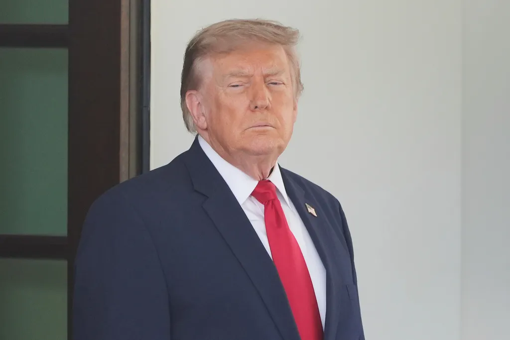 President Donald Trump at the White House