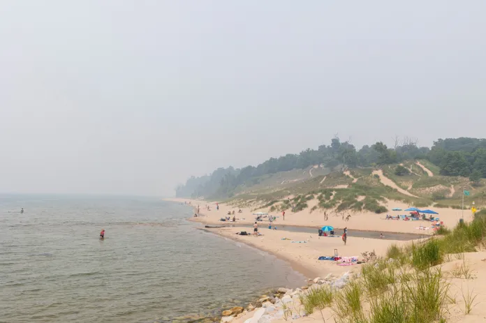 Michigan Climate Wildfires Smoke
