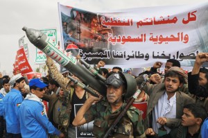 Houthis fire missiles and drones at Saudi Arabia in response to strikes on a Yemeni city
