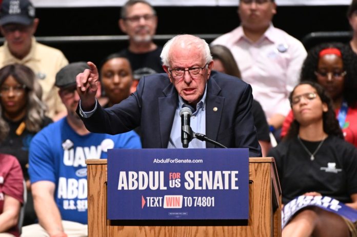 Bernie barnstorms Michigan with kingmaker credibility at stake Bernie barnstorms Michigan with kingmaker credibility at stake