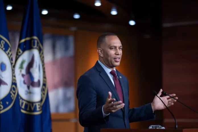 Jeffries pivots to Trump and GOP when asked about noncitizens on New Jersey voter rolls