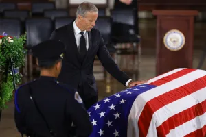 Thune gets choked up during funeral service while recalling Lindsey Graham’s humor