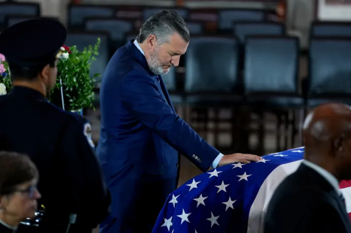 Ted Cruz at Lindsey Graham's funeral