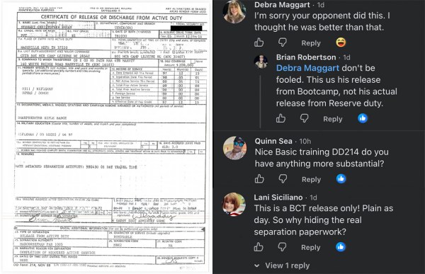 Tennessee Republican accused of trying to ‘deceive’ voters by posting training form to prove Marine service