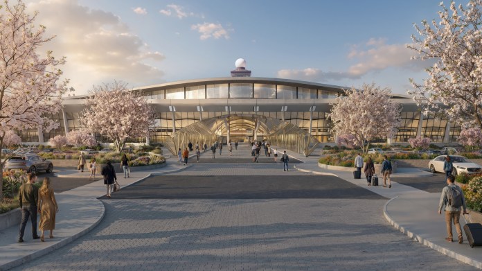 Proposed entrance to Dulles International aiport