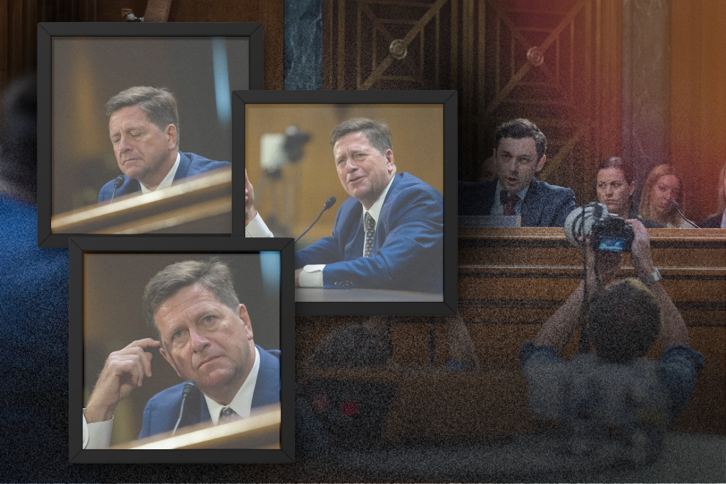 Jay Clayton struggles with election questions during hearing