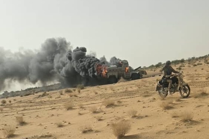 Aftermath of an attack in Northern Mali