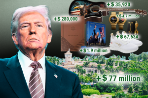 Bibles, cologne, and sneakers: All the ways Trump makes money