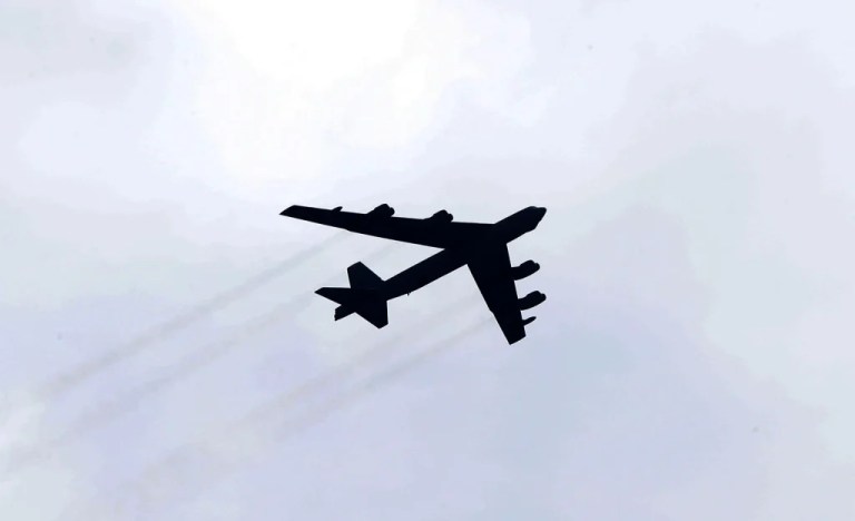 U.S. Air Force B-52 Stratofortress aircraft.