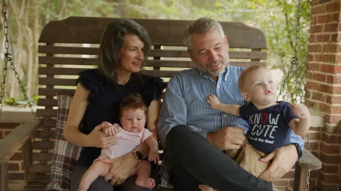 Paul Vaughn and his wife with two of their children