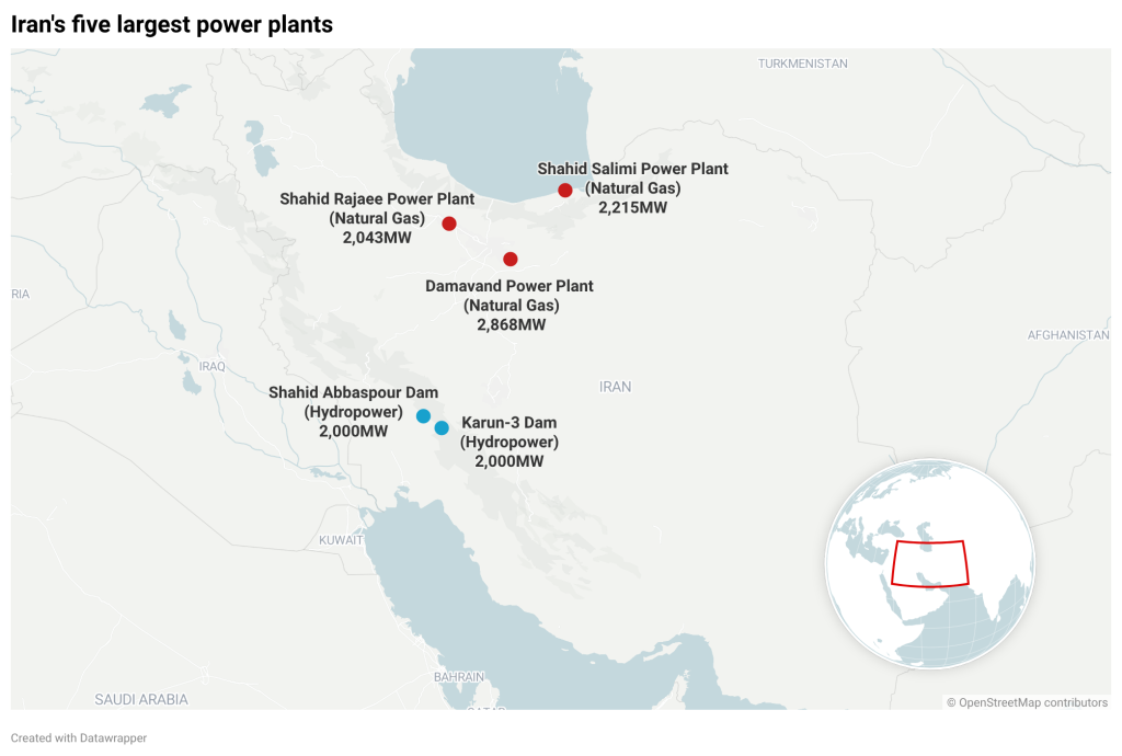 Trump threatened Iran’s key infrastructure. Where are its most important power plants?