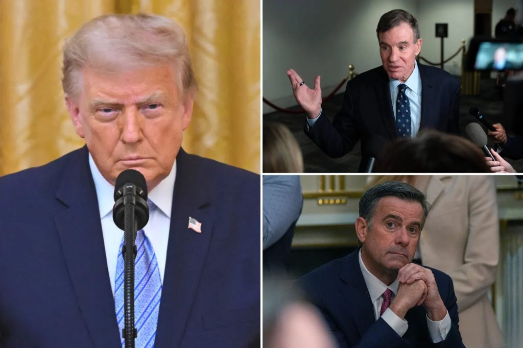 Trump’s ‘deep state’ speech triggers pushback from Warner over Ratcliffe’s DNI role