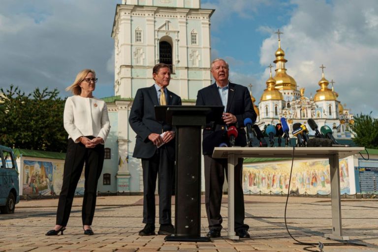 Sen. Lindsey Graham (R-SC) in Kyiv.