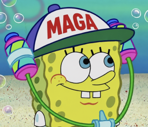 White House posts picture of ‘MAGA’ SpongeBob