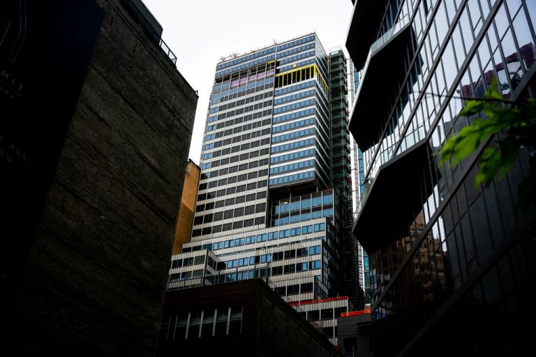 The building in New York City that suffered a partial collapse on July 7.