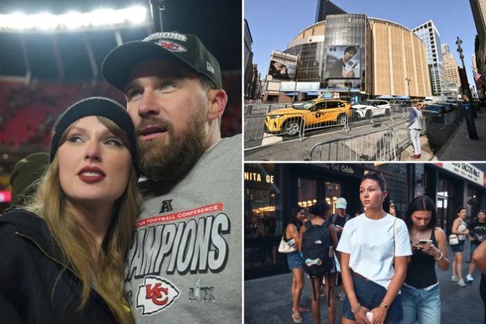 Taylor Swift and Travis Kelce take over Madison Square Garden, shut down Midtown Manhattan