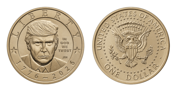 US Mint releases commemorative Trump $1 coin for purchase