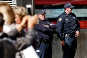 Police shoot knife-wielding woman on crowded street near Times Square