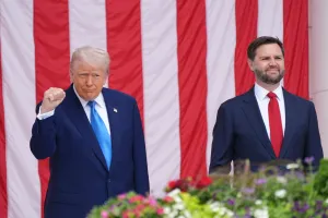 Trump says it’s ‘way too early to even be thinking about’ endorsing JD Vance for 2028
