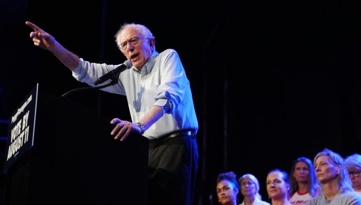 Image for Bernie Sanders says socialist candidates can win races in purple states