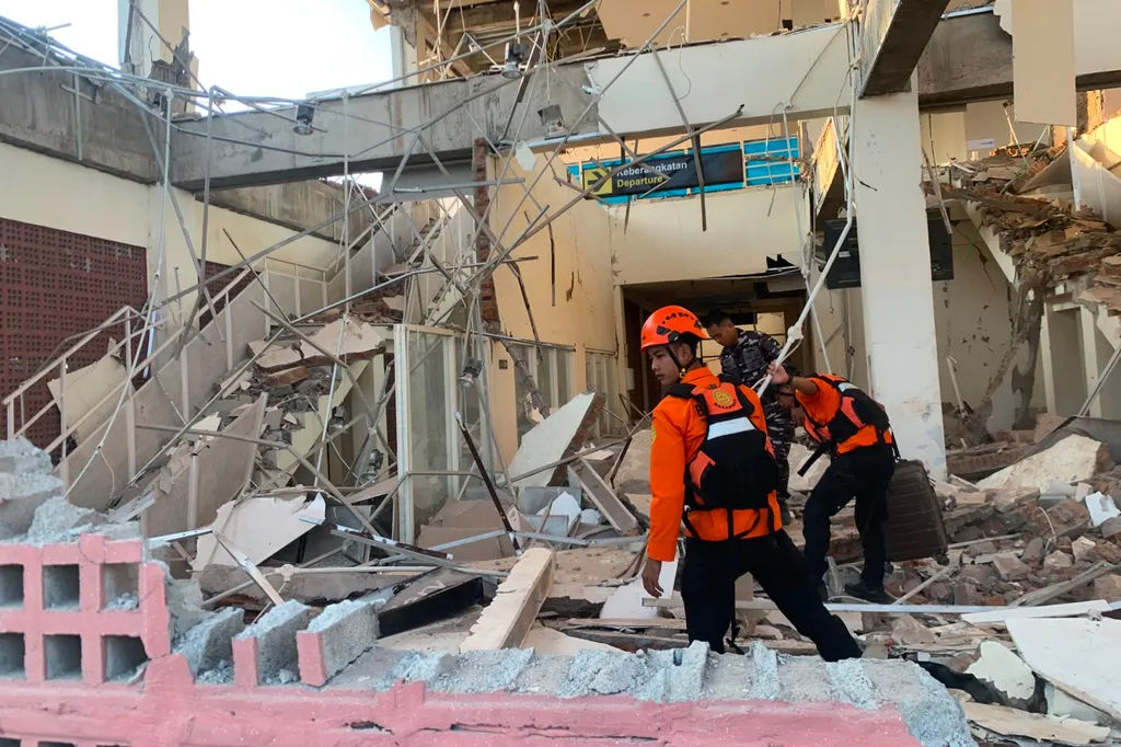 At least 47 dead as a 7.7-magnitude earthquake strikes Indonesia
