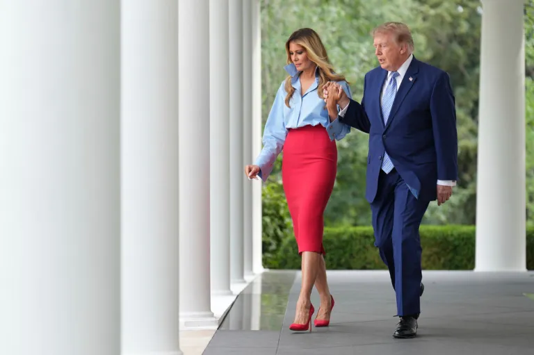 President Donald Trump and first lady Melania Trump.
