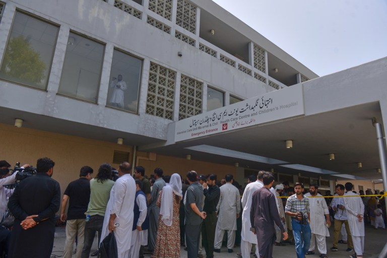 Hospital in Pakistan after fire