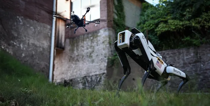 Asylon manufactures the DroneDog, a robotic looking dog, that is primarily used for security. A new Air Force contract will see if they can help automate parts of the aircraft maintenance process (H/T Asylon).