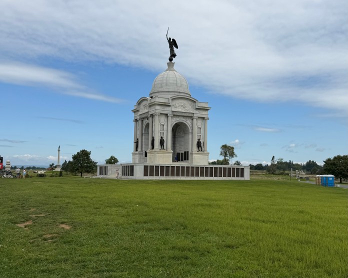 The Pennsylvania Memorial at Gettysburg National Military Park.