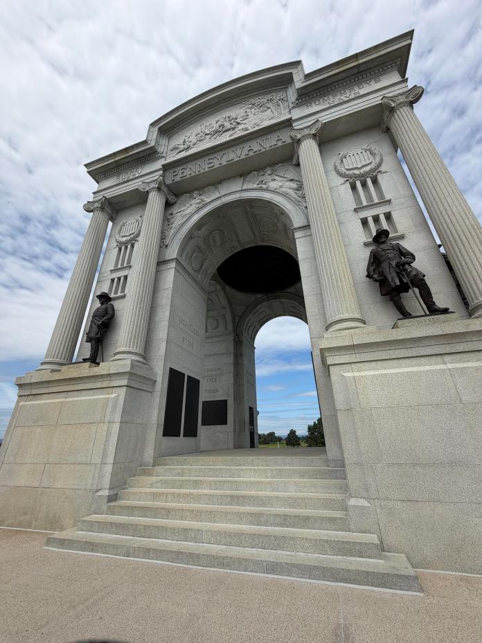 The Pennsylvania Memorial at Gettysburg National Military Park.