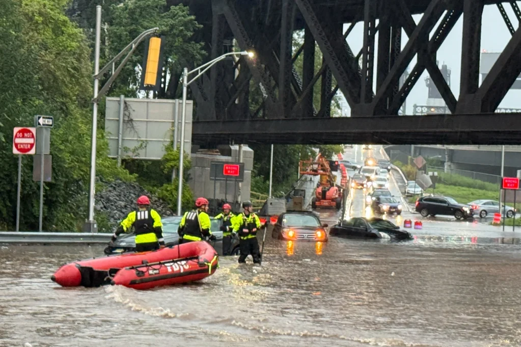 Storms and possible tornadoes pummel the Northeast US, flooding roads and damaging beaches