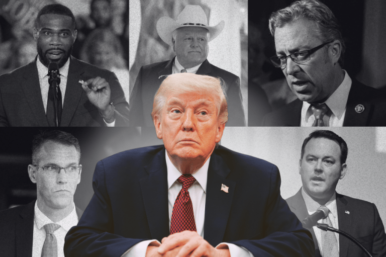 (Graphic by Christine Valora/Washington Examiner; photos by AP)