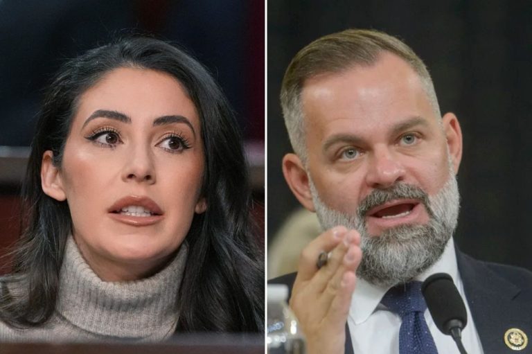 Anna Paulina Luna and Cory Mills (AP PHOTOS)
