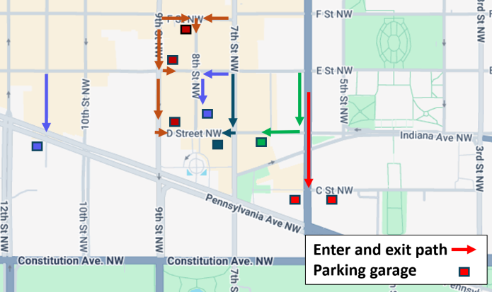 Downtown street closures. Credit: MPD 
