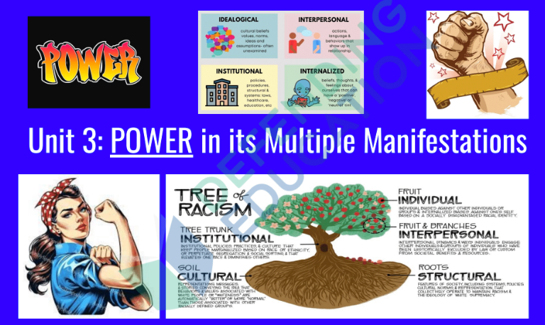 Another presentation slide features a drawing of the “Tree of Racism.” (Defending Education)