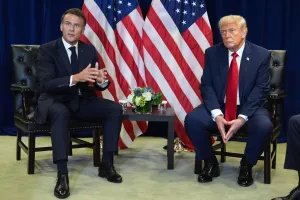 Macron refrains from blaming Trump but pushes for deal to open Strait of Hormuz ‘today’