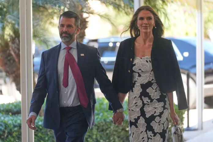 Wife of Don Jr. disputes report of Russian oligarch funding their wedding