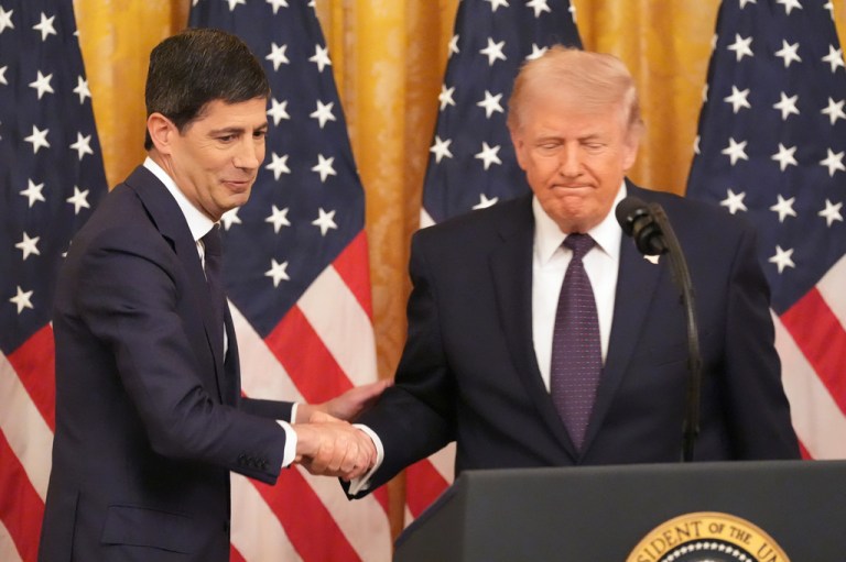Donald Trump and Kevin Warsh.