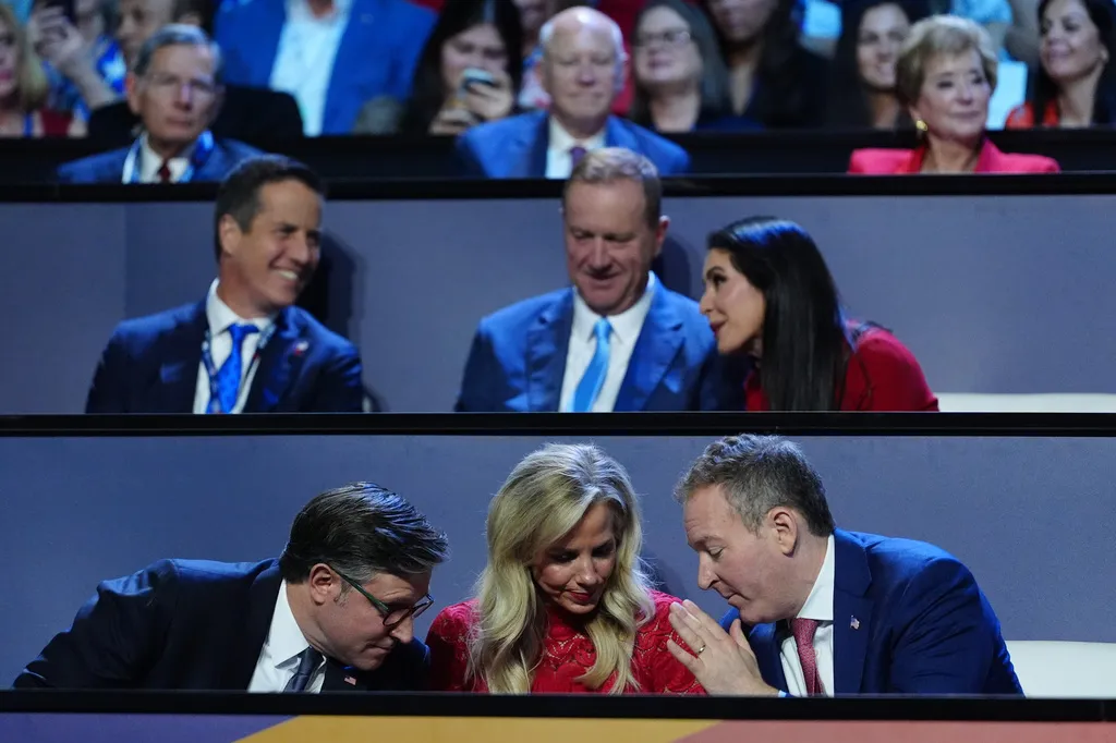 Top GOP leaders and stars sit down for Trump’s keynote speech
