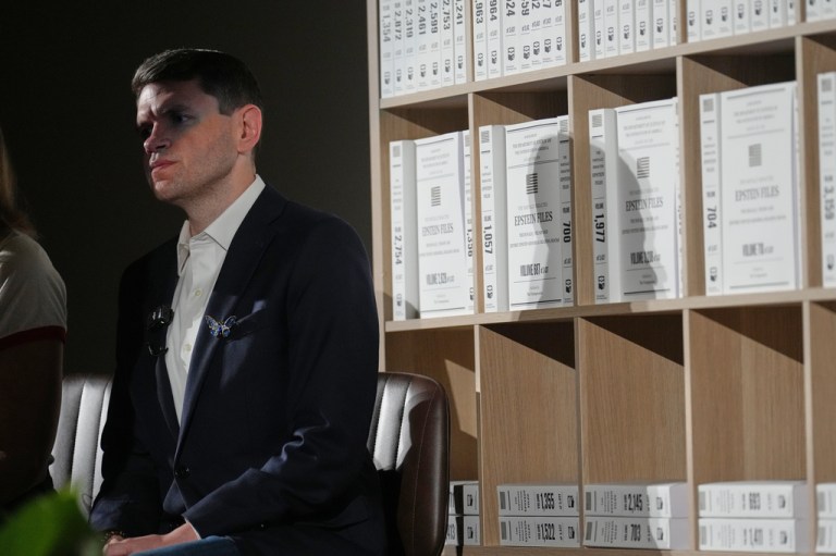 Democratic U.S. Senate candidate Texas state Rep. James Talarico listens during an event in Dallas, Thursday, Sept. 10, 2026.