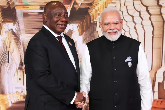 Ramaphosa and Modi