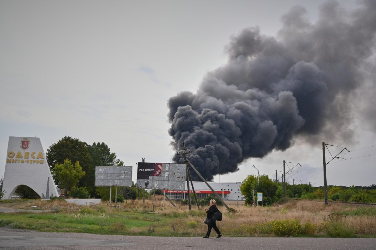 Ukrainian drones kill two in Russia as Moscow hits main port hub in Black Sea