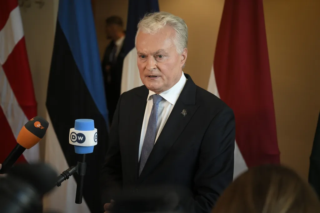 NATO fighter jets shoot down drone in Lithuanian airspace, president says